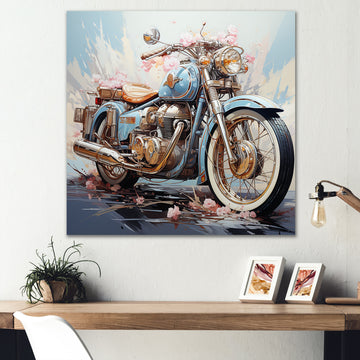 Motorcycle Freedom Awaits - Motorcycle Canvas Wall Art